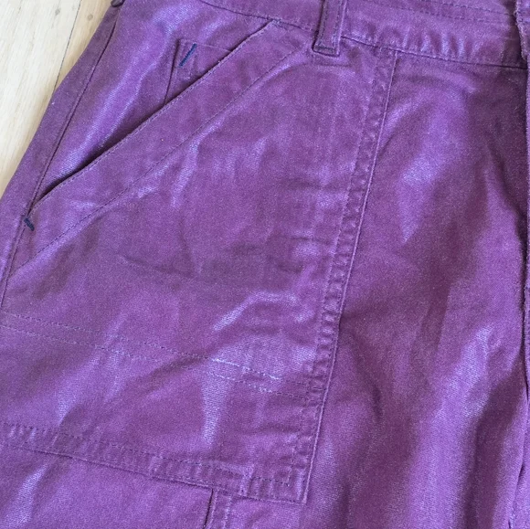 Pilcro The Wanderer Coated Relaxed Jeans In Purple Size 31P EUC